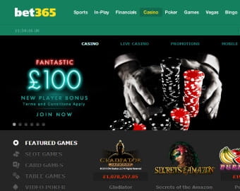 Welcome Bonus by Bet365 Casino