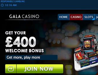Welcome Offer by Gala Casino