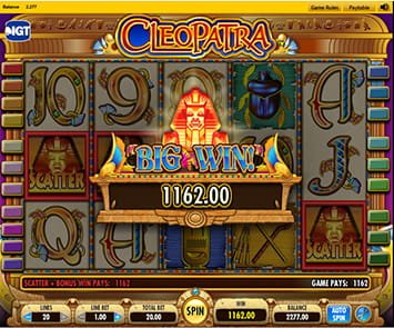 Interface of an Online Slots Game