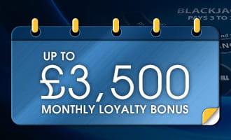 Up to £3500 Monthly Bonus at William Hill